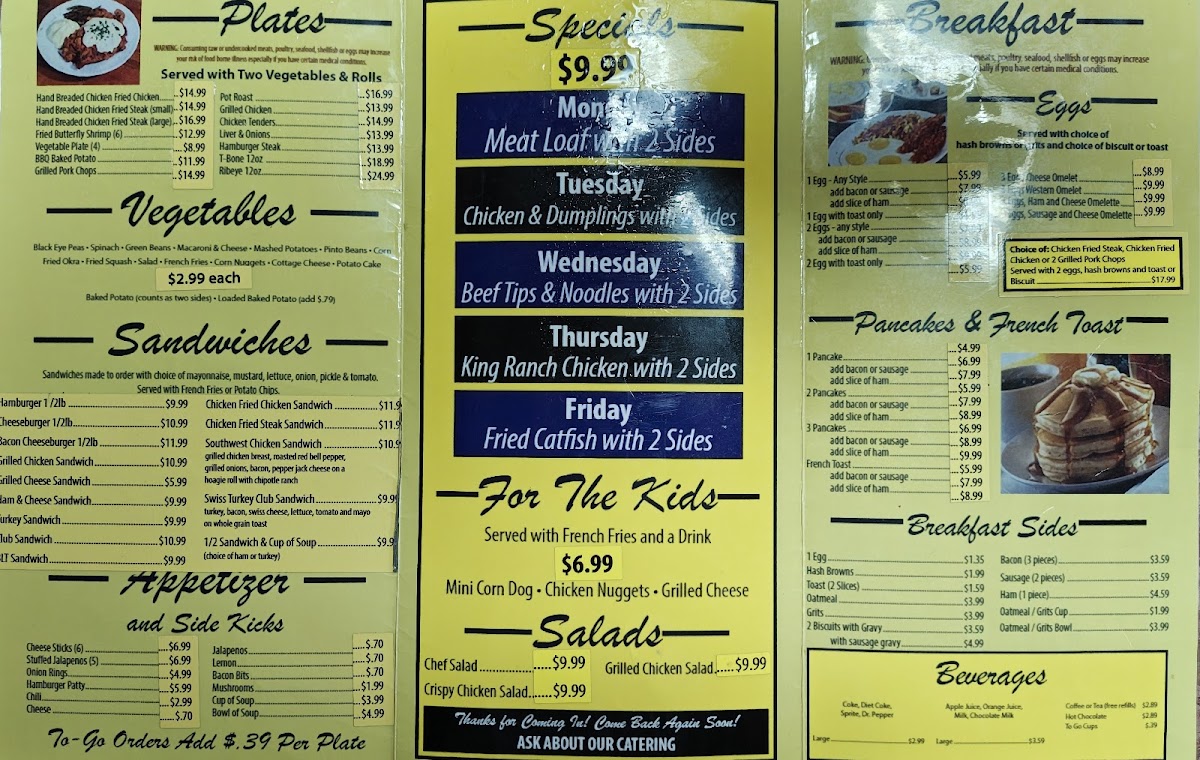 The Daily Special Cafe Menu - Image 1